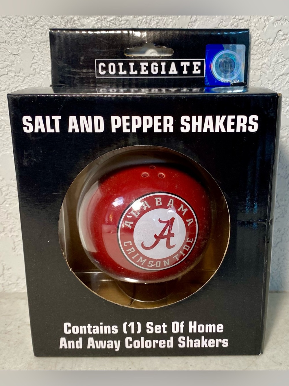 Alabama Crimson Tide Salt and Pepper Shakers Crimson & White University of Bama